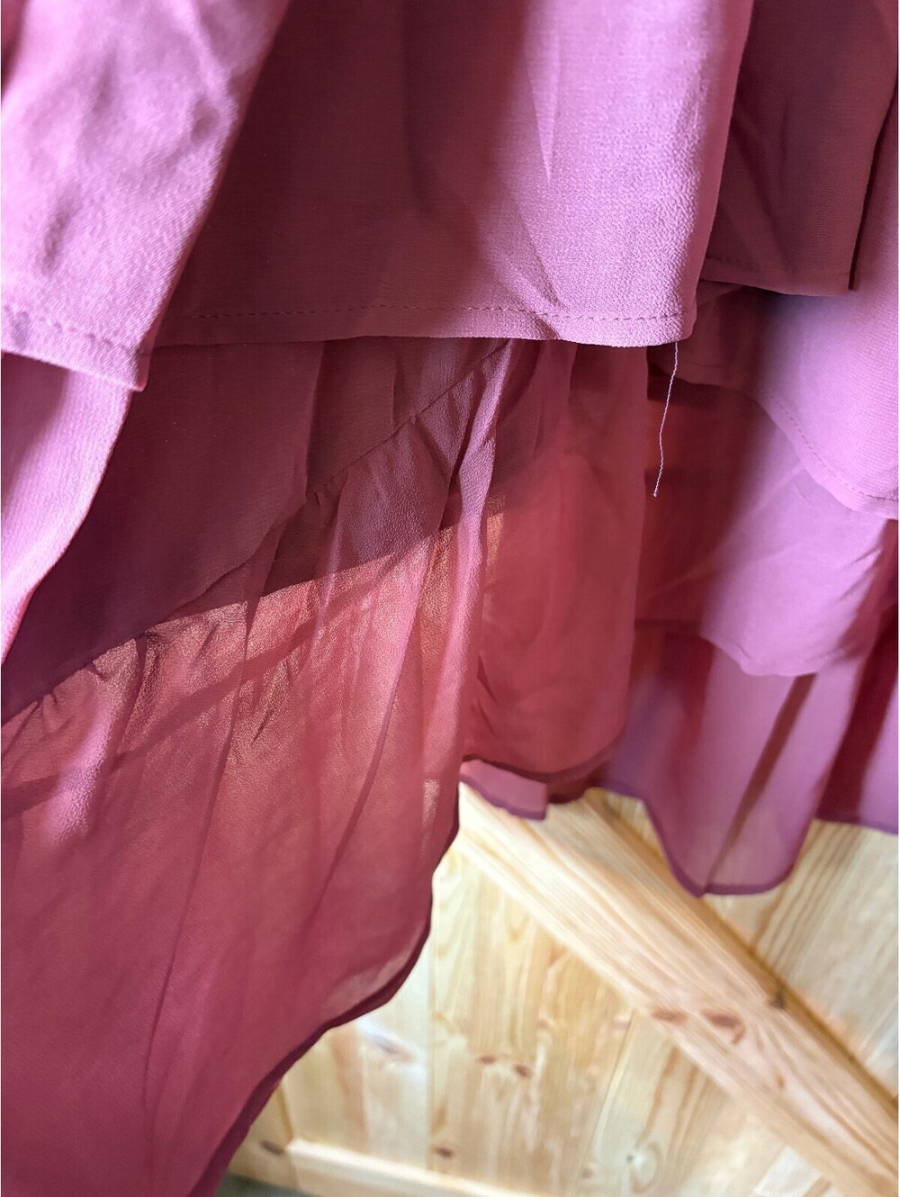 a new day 2X Mauve Ruffled Midi Skirt - Picture 3 of 9